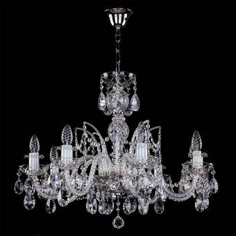 Люстра Art Glass ALMA VIII. NICKEL CE (Альма 8)